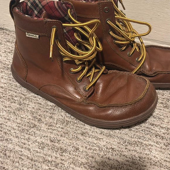 Men's Brown Leather Boots - Picture 3 of 7